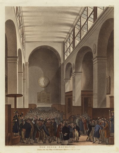 Neue Börse von Pugin and Rowlandson